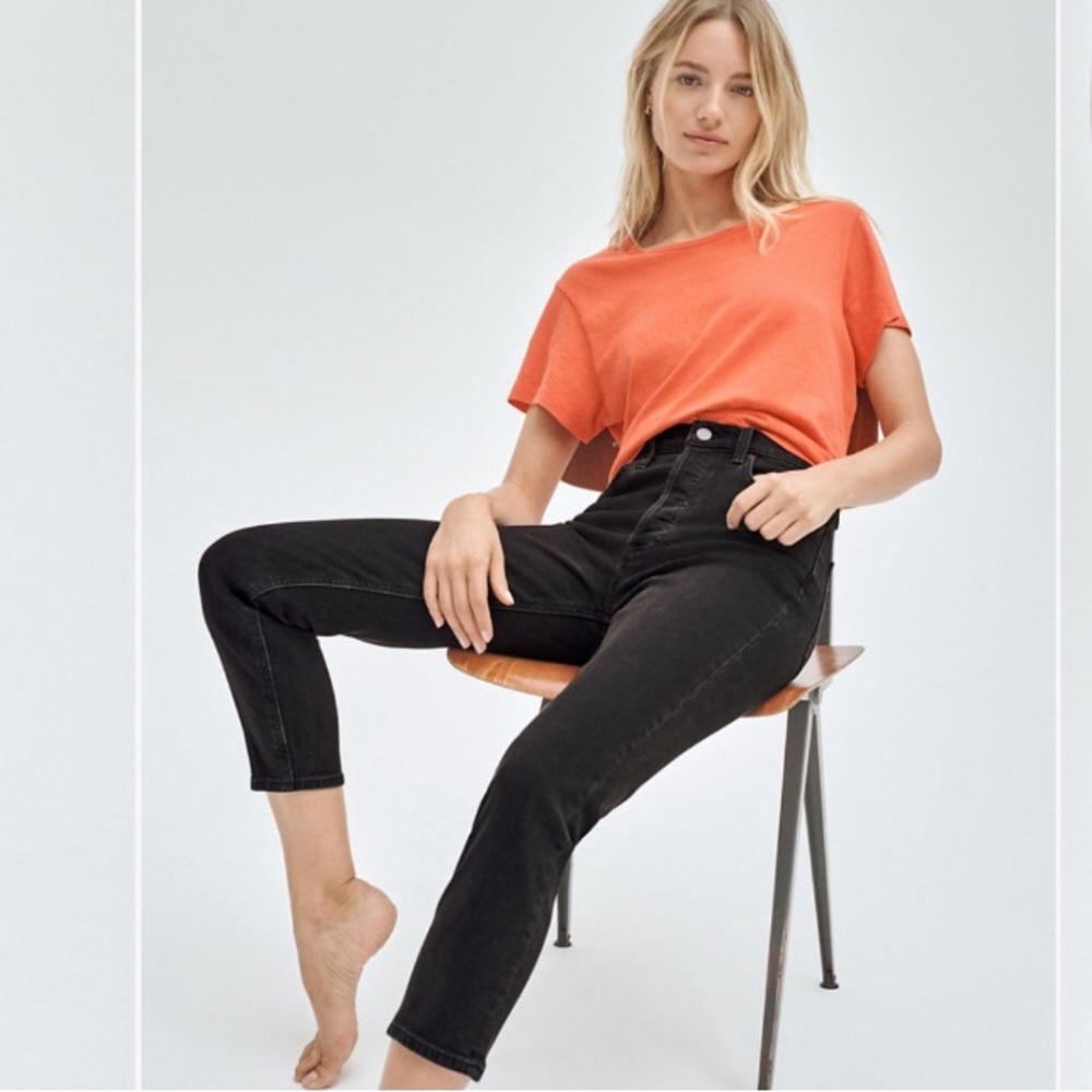 BNWOT Denim forum Yoko in black eyeliner 26 ankle